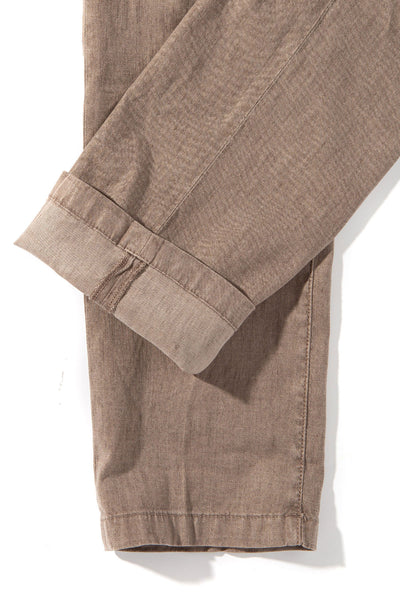 Teleria Zed Cayman Trousers In Tortora Mens - Pants - 4 Pocket