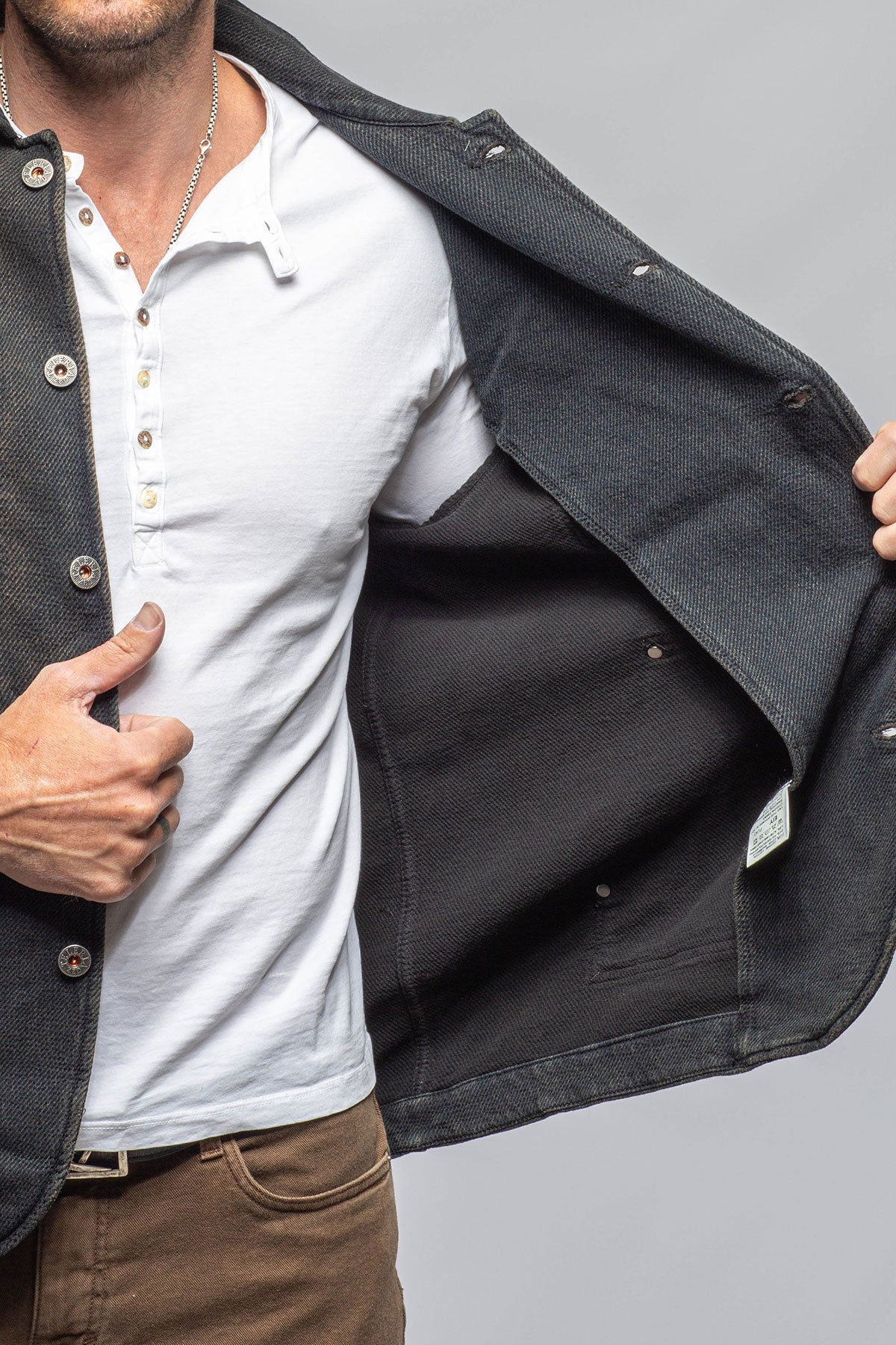 Teleria Zed Chase II Knit Jacket In Desert Mens - Outerwear - Overshirts