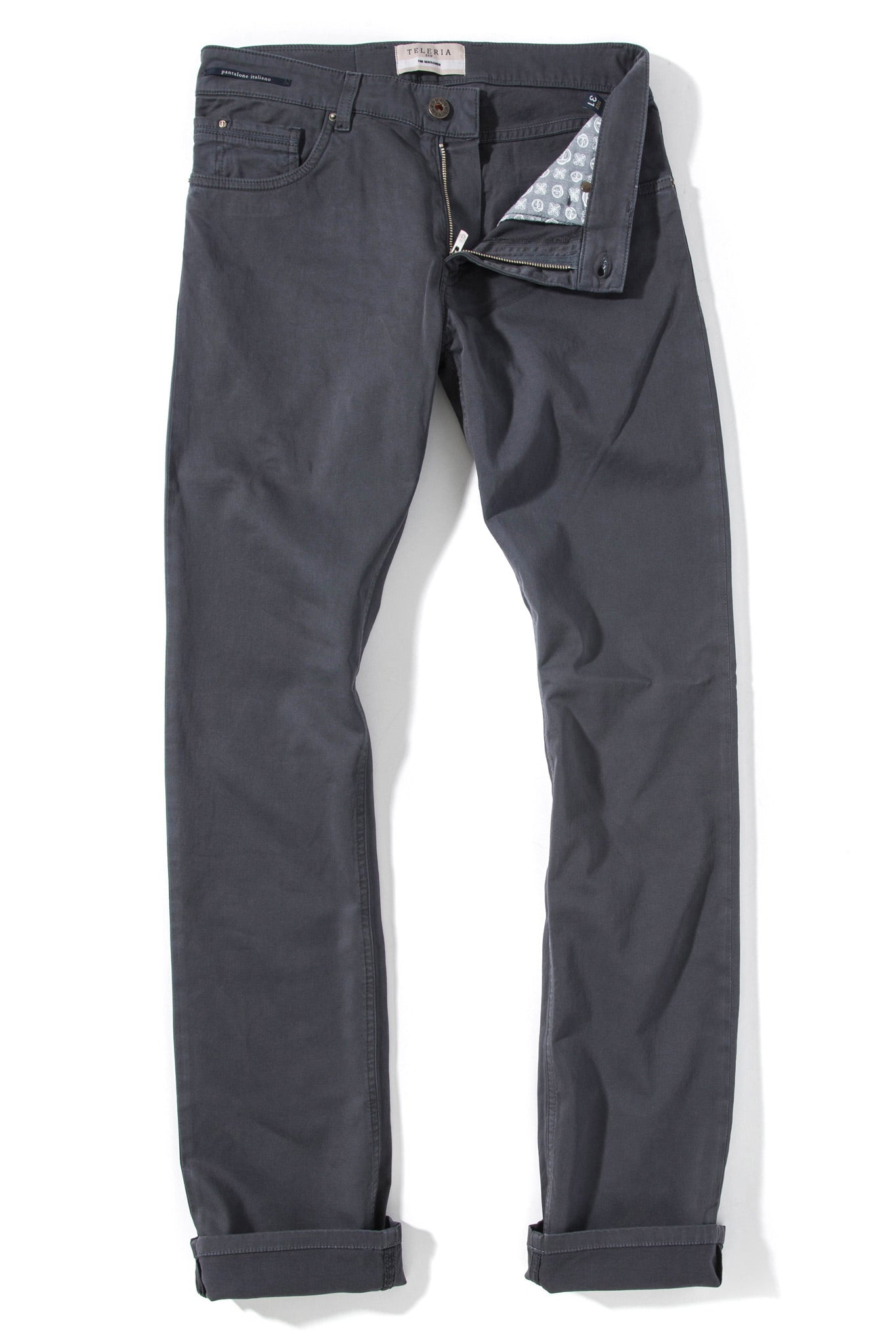 Teleria Zed Gunnison 5 Pocket In Antracite Mens - Pants - 5 Pocket