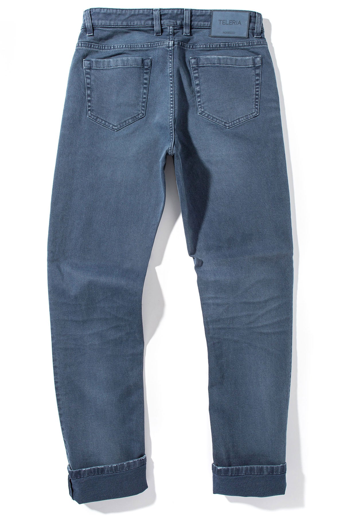 Teleria Zed Jackson 5-Pocket Cotton Twill In Blu Oxford - Mens