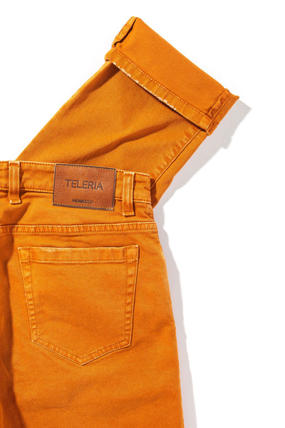 Teleria Zed Jackson 5-Pocket Cotton Twill In Papaya Mens - Pants - 5 Pocket