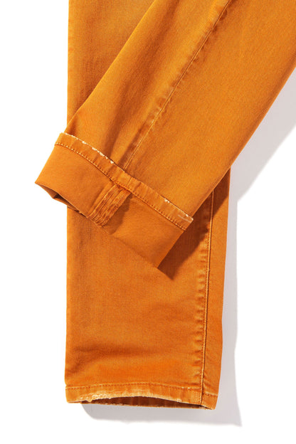 Teleria Zed Jackson 5-Pocket Cotton Twill In Papaya Mens - Pants - 5 Pocket