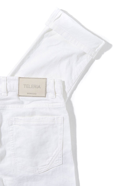 Teleria Zed Nevis 5 Pocket Cotton/Linen Stretch Mens - Pants - 5 Pocket