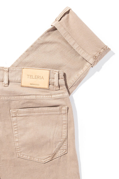 Teleria Zed Ouray 5 Pocket Denim in Beige Mens - Pants - 5 Pocket