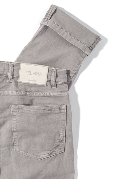 Teleria Zed Ouray 5 Pocket Denim in Cenere Mens - Pants - 5 Pocket