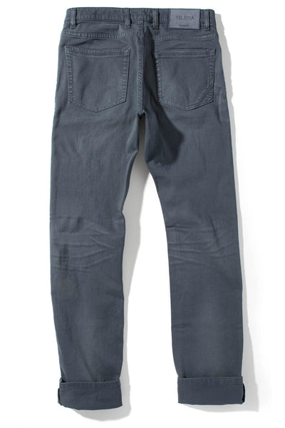 Teleria Zed Ouray 5-Pocket Stretch Twill in Acciaio Mens - Pants - 5 Pocket