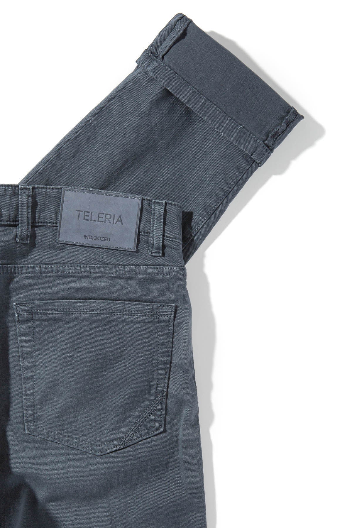 Teleria Zed Ouray 5-Pocket Stretch Twill in Acciaio Mens - Pants - 5 Pocket