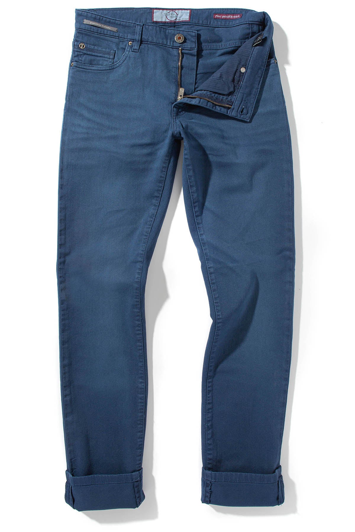 Teleria Zed Ouray 5-Pocket Stretch Twill in Indico Mens - Pants - 5 Pocket