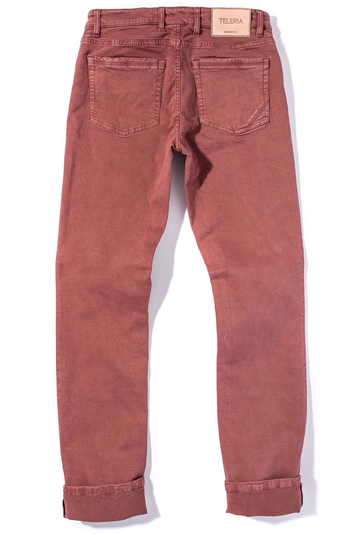 Teleria Zed Ryland Rugged Soft Touch Cotton Jeans in Arancio Mens - Pants - 5 Pocket