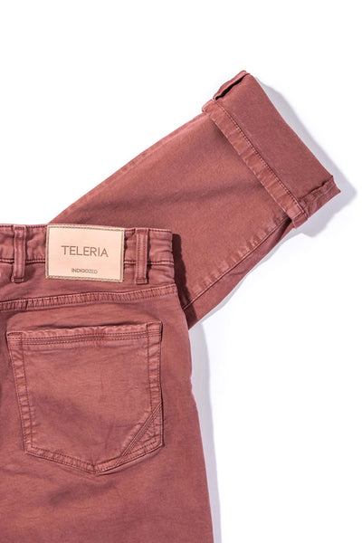 Teleria Zed Ryland Rugged Soft Touch Cotton Jeans in Arancio Mens - Pants - 5 Pocket