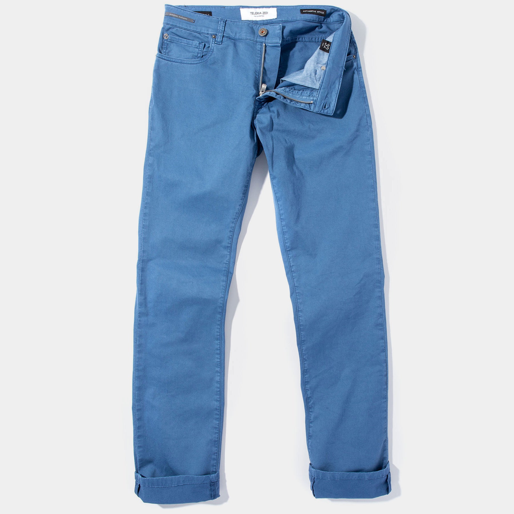 Teleria Zed Summit 5-Pocket Cotton Twill In Avio