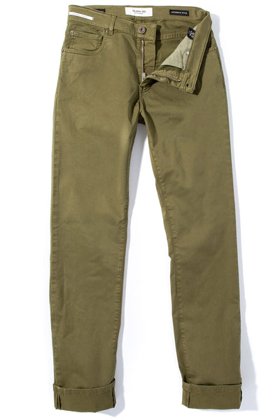 Teleria Zed Summit 5-Pocket Cotton Twill In Avocado Mens - Pants - 5 Pocket