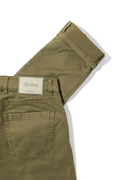 Teleria Zed Summit 5-Pocket Cotton Twill In Avocado Mens - Pants - 5 Pocket