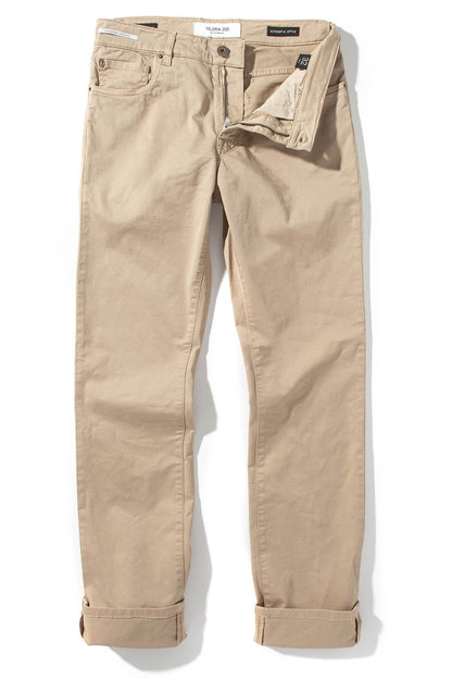 Teleria Zed Summit 5-Pocket Cotton Twill In Beige Mens - Pants - 5 Pocket