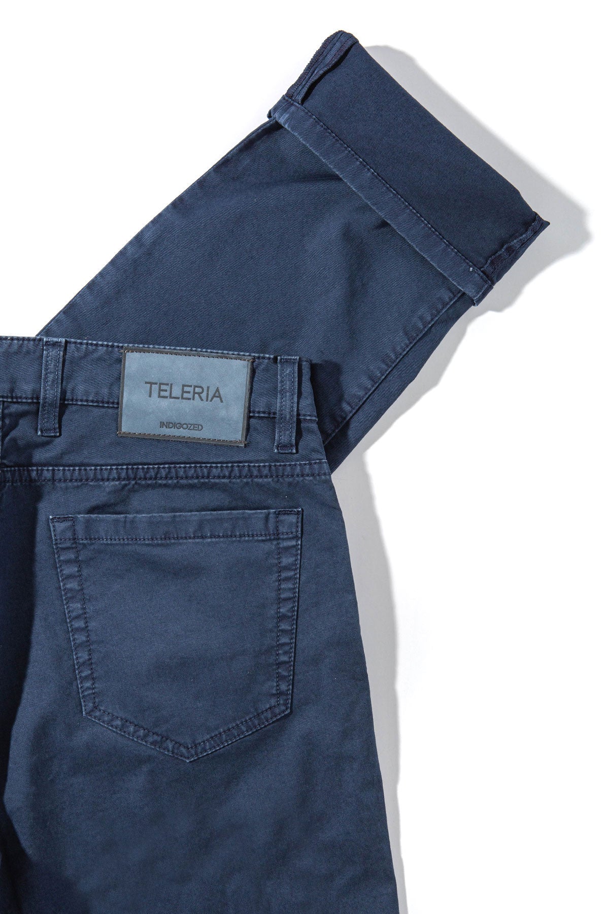 Teleria Zed Summit 5-Pocket Cotton Twill In Blue Cina Mens - Pants - 5 Pocket