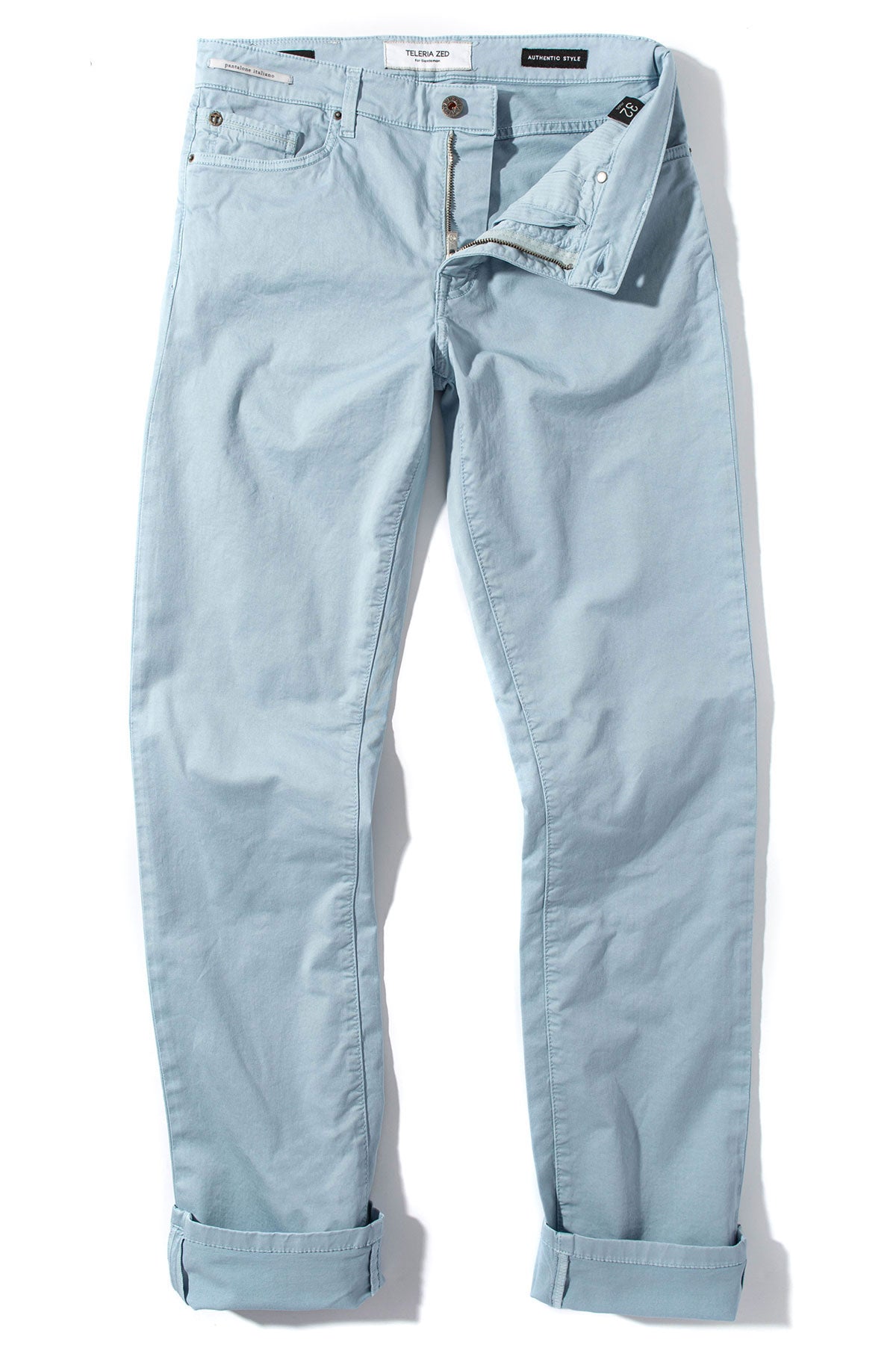 Teleria Zed Summit 5-Pocket Cotton Twill In Blue Ice Mens - Pants - 5 Pocket