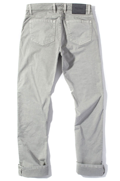 Teleria Zed Summit 5-Pocket Cotton Twill In Cenere Mens - Pants - 5 Pocket