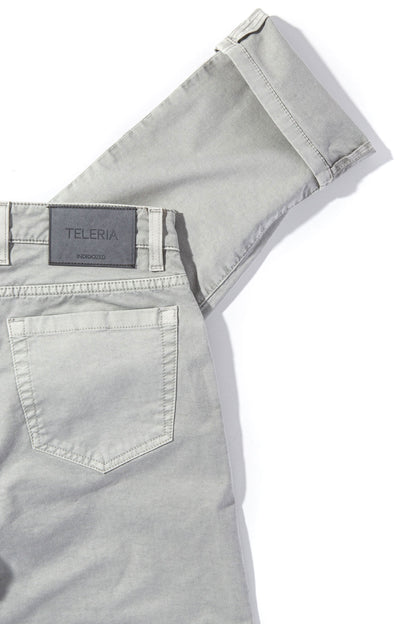 Teleria Zed Summit 5-Pocket Cotton Twill In Cenere Mens - Pants - 5 Pocket