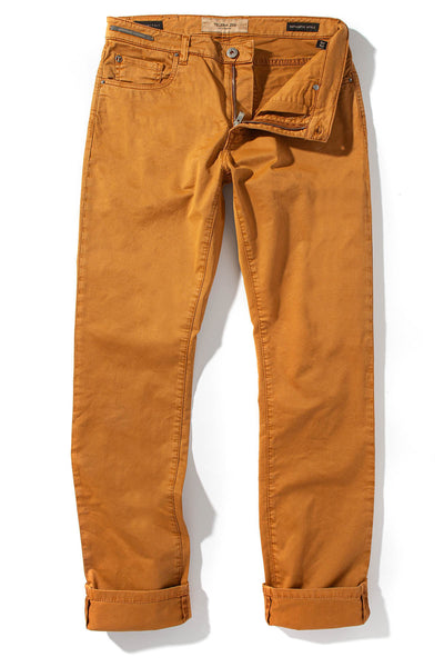 Teleria Zed Summit 5-Pocket Cotton Twill In Dark Ochra Mens - Pants - 5 Pocket