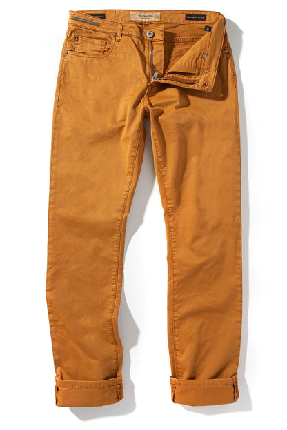 Teleria Zed Summit 5-Pocket Cotton Twill In Dark Ochra Mens - Pants - 5 Pocket