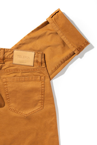 Teleria Zed Summit 5-Pocket Cotton Twill In Dark Ochra Mens - Pants - 5 Pocket