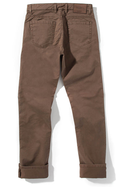 Teleria Zed Summit 5-Pocket Cotton Twill In Fango Mens - Pants - 5 Pocket