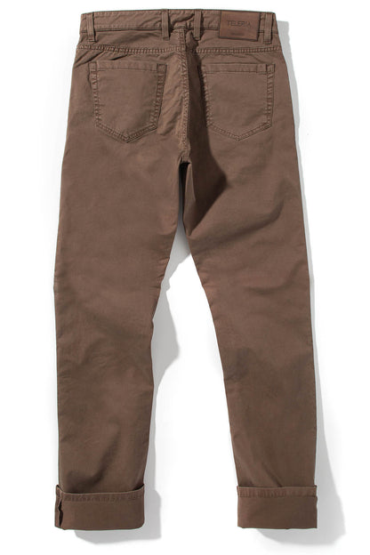 Teleria Zed Summit 5-Pocket Cotton Twill In Fango Mens - Pants - 5 Pocket