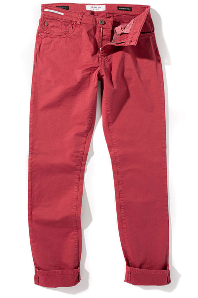 Teleria Zed Summit 5-Pocket Cotton Twill In Fragola Mens - Pants - 5 Pocket