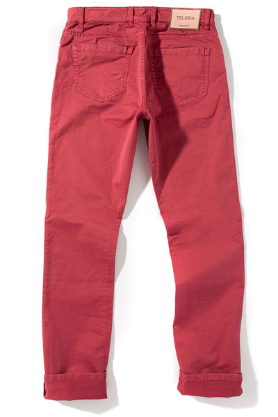 Teleria Zed Summit 5-Pocket Cotton Twill In Fragola Mens - Pants - 5 Pocket