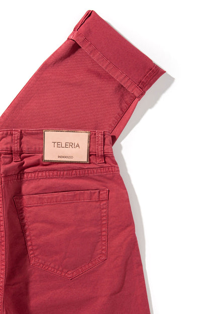 Teleria Zed Summit 5-Pocket Cotton Twill In Fragola Mens - Pants - 5 Pocket