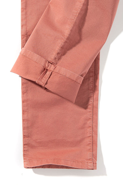 Teleria Zed Summit 5-Pocket Cotton Twill In Lampone Mens - Pants - 5 Pocket