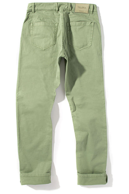 Teleria Zed Summit 5-Pocket Cotton Twill In Menta Mens - Pants - 5 Pocket