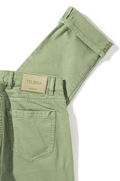 Teleria Zed Summit 5-Pocket Cotton Twill In Menta Mens - Pants - 5 Pocket