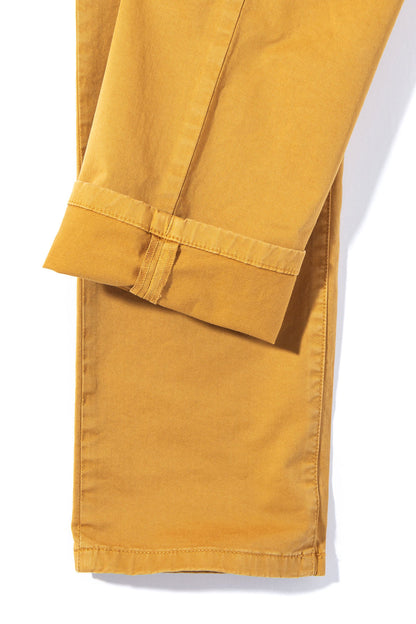 Teleria Zed Summit 5-Pocket Cotton Twill In Ochra Mens - Pants - 5 Pocket