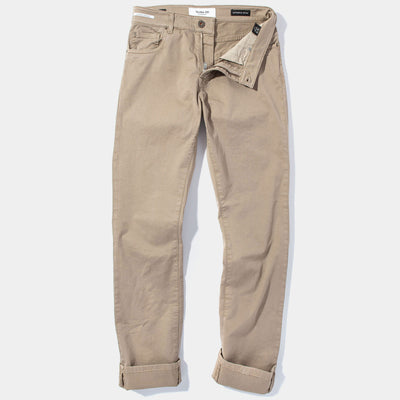 Teleria Zed Summit 5-Pocket Cotton Twill In Tortora Mens - Pants - 5 Pocket