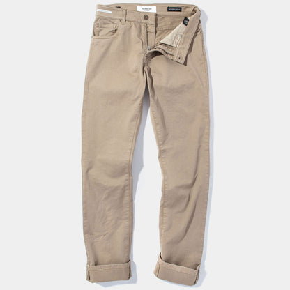 Teleria Zed Summit 5-Pocket Cotton Twill In Tortora Mens - Pants - 5 Pocket