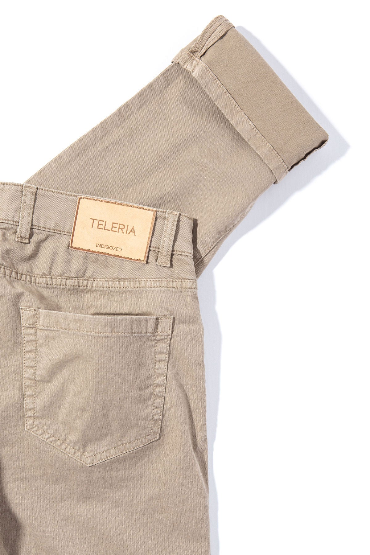 Teleria Zed Summit 5-Pocket Cotton Twill In Tortora Mens - Pants - 5 Pocket