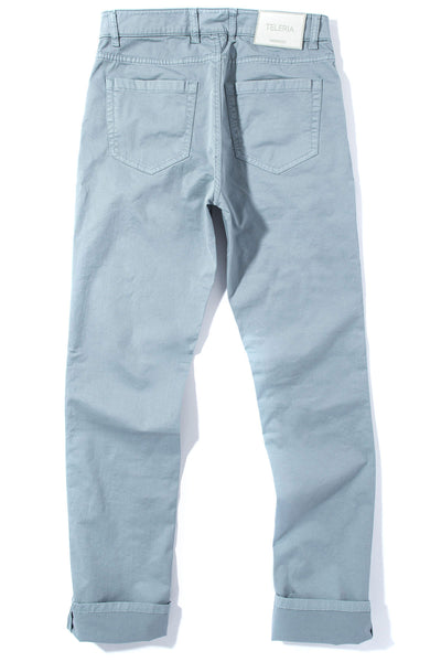 Teleria Zed Summit 5-Pocket Cotton Twill In Turchese Mens - Pants - 5 Pocket