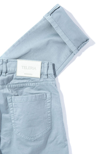 Teleria Zed Summit 5-Pocket Cotton Twill In Turchese Mens - Pants - 5 Pocket