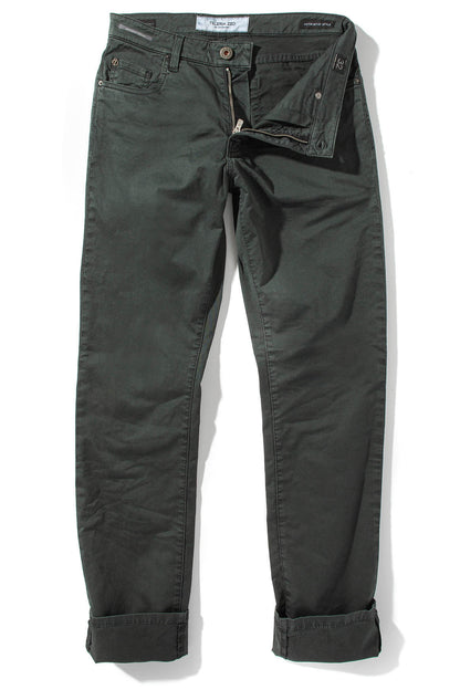 Teleria Zed Summit 5-Pocket Cotton Twill In Verde Loden Mens - Pants - 5 Pocket