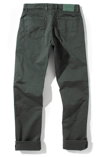 Teleria Zed Summit 5-Pocket Cotton Twill In Verde Loden Mens - Pants - 5 Pocket