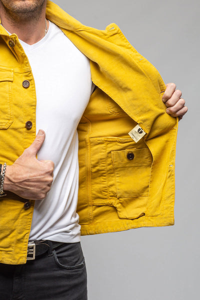 Trace Overdyed Moleskin Overshirt | Mens - Outerwear - Overshirts | Teleria Zed