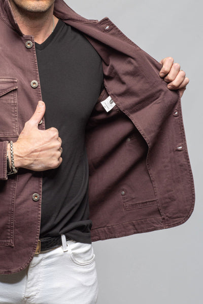 Teleria Zed Walker Jean Jacket In Mosto Mens - Outerwear - Overshirts