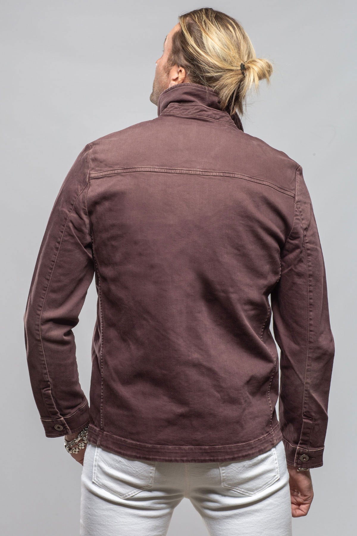 Teleria Zed Walker Jean Jacket In Mosto Mens - Outerwear - Overshirts
