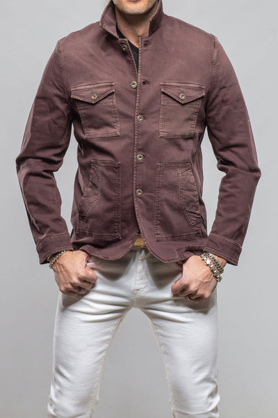 Teleria Zed Walker Jean Jacket In Mosto Mens - Outerwear - Overshirts