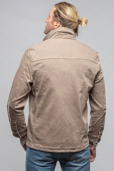 Teleria Zed Walker Jean Jacket In Tortora Mens - Outerwear - Overshirts