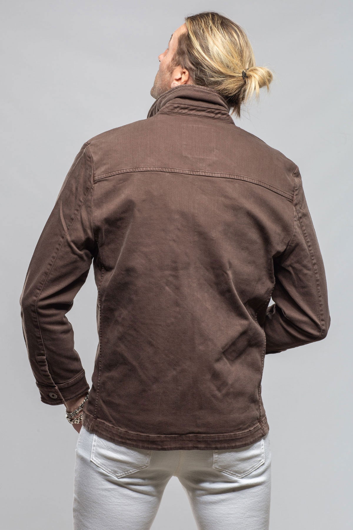Teleria Zed Walker Jean Jacket In Wenge Mens - Outerwear - Overshirts