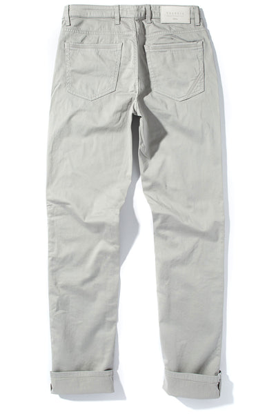 Teleria Zed Wellington Lightweight Cotton Stretch In Cenere Mens - Pants - 5 Pocket