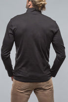 Modesto Luxe Pima Cotton Zip in Black | Mens - Shirts - T-Shirts | Georg Roth