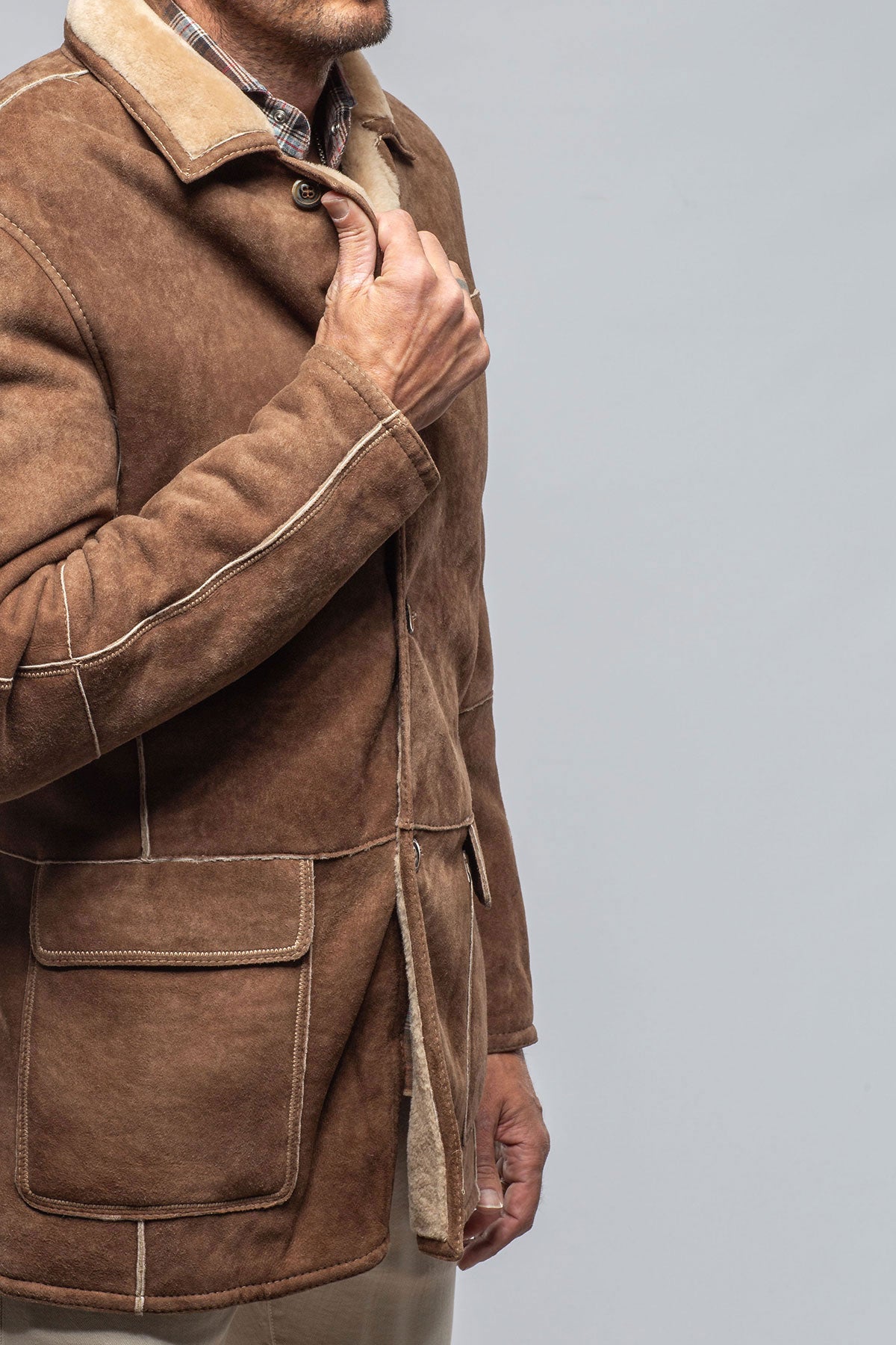 Jari Shearling Blazer | Samples - Mens - Outerwear - Shearling | Gimo's